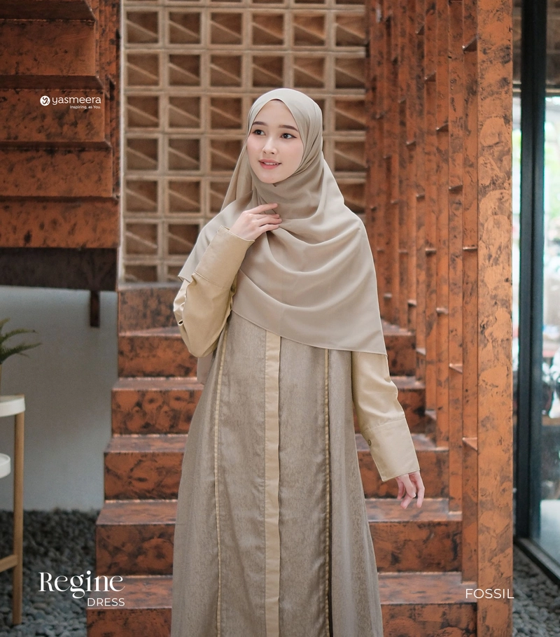 Product image Yasmeera Official - Baju Gamis Regine M FOSSIL